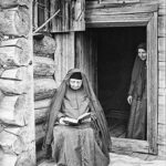 Оленевский скит. Скитские уставщицы. Семеновский уезд, Нижегородская губерния. Фото М.П. Дмитриева (1897)